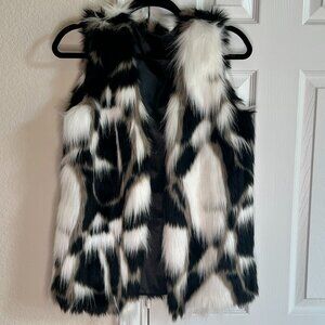 Women's Faux Fur Vest - Multicolored - Medium